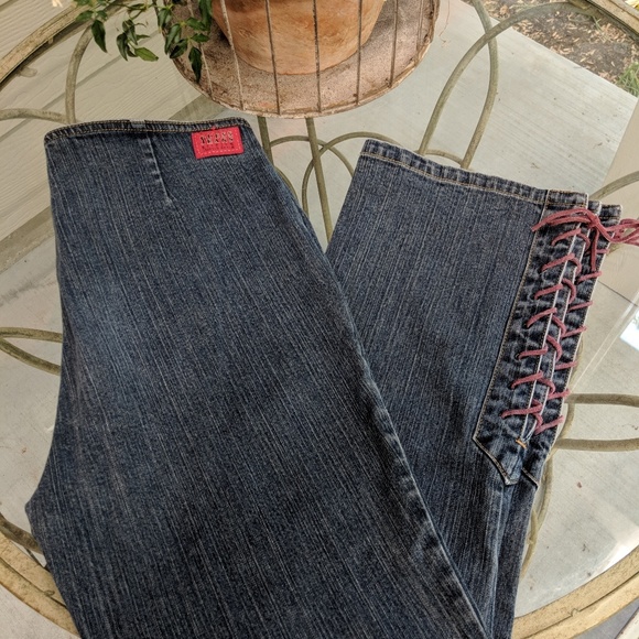 Guess Denim - ✨Retro Guess Stretch Purple Lace Up Jeans-Size 30